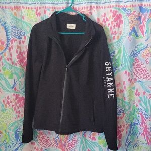 Shyanne Black Shell Jacket with White Logo XXL